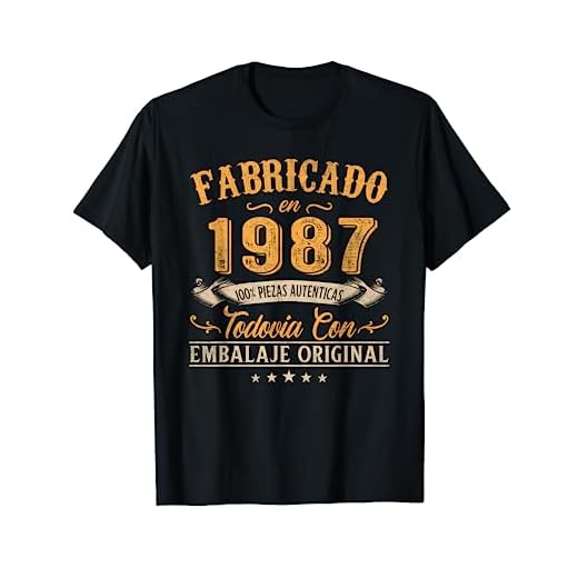 Fabricado En 1987 Regalo Para Hombre 34 Años Cumpleaños Camiseta
