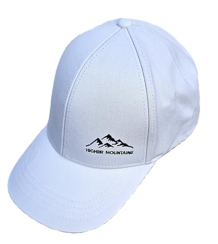 Higher Mountains EMF Protection Hat Cap 5G 4G Faraday Clothing (White)