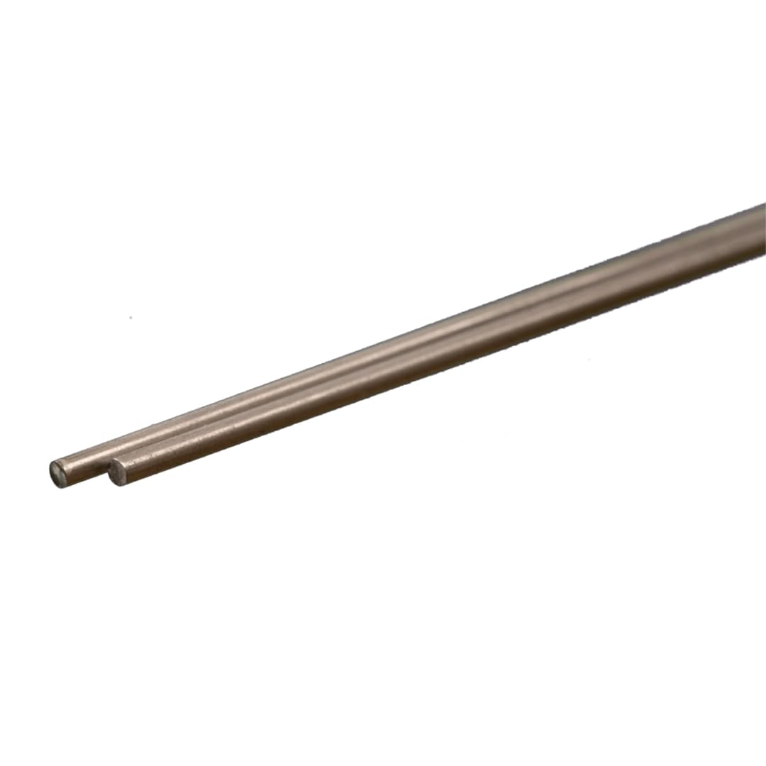 Okrągły pręt ze stali nierdzewnej 1/16" (2 szt.), zgrzebny