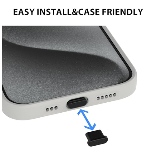 Protector de cargador antipolvo impermeable con cubiertas USB C 4