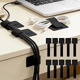 Cord Organizer Straps for Cable Management Plant Tie Tape Self-Adhesive for Home Office Garden Storage 10 Pack 30x90mm