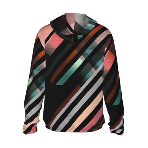 Men's Sun Protection Shirts Abstract Triangle Striped Long Sleeve Sun Shirt for Fishing Running Hiking Swim2