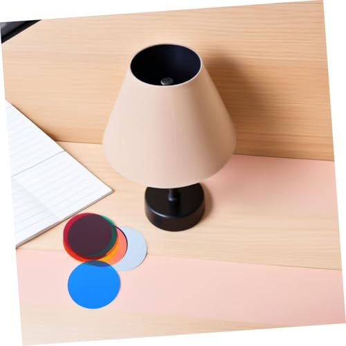 SEWOART 10 Stück Selbstklebende Farbfilter Gelfolie 2.60X2.60In Transparente Lichtfilter Für Led Warmweiß Strahler Und Landschaftsbeleuchtung