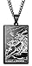 Produktbild Tarot Schwert Ritter Halskette Anhänger, Titan Stahl Herren Halskette, Celtic Astrology Divination Zauber Amulett Halskette Schwarz