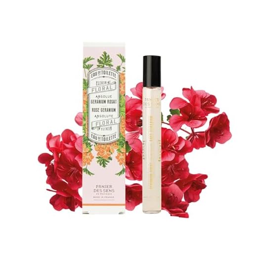 Panier des Sens - Roll-on Eau de Toilette para Mujer – Rosa Geranio - Perfume para el Cuerpo - Fragancia Floral - Eau de Parfum con Absolutos de Perfume – Roll-on 10ml