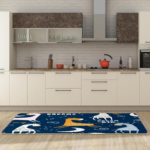 Tapete de cocina resistente VAPOKF de microfibra de alta densidad estampado 3