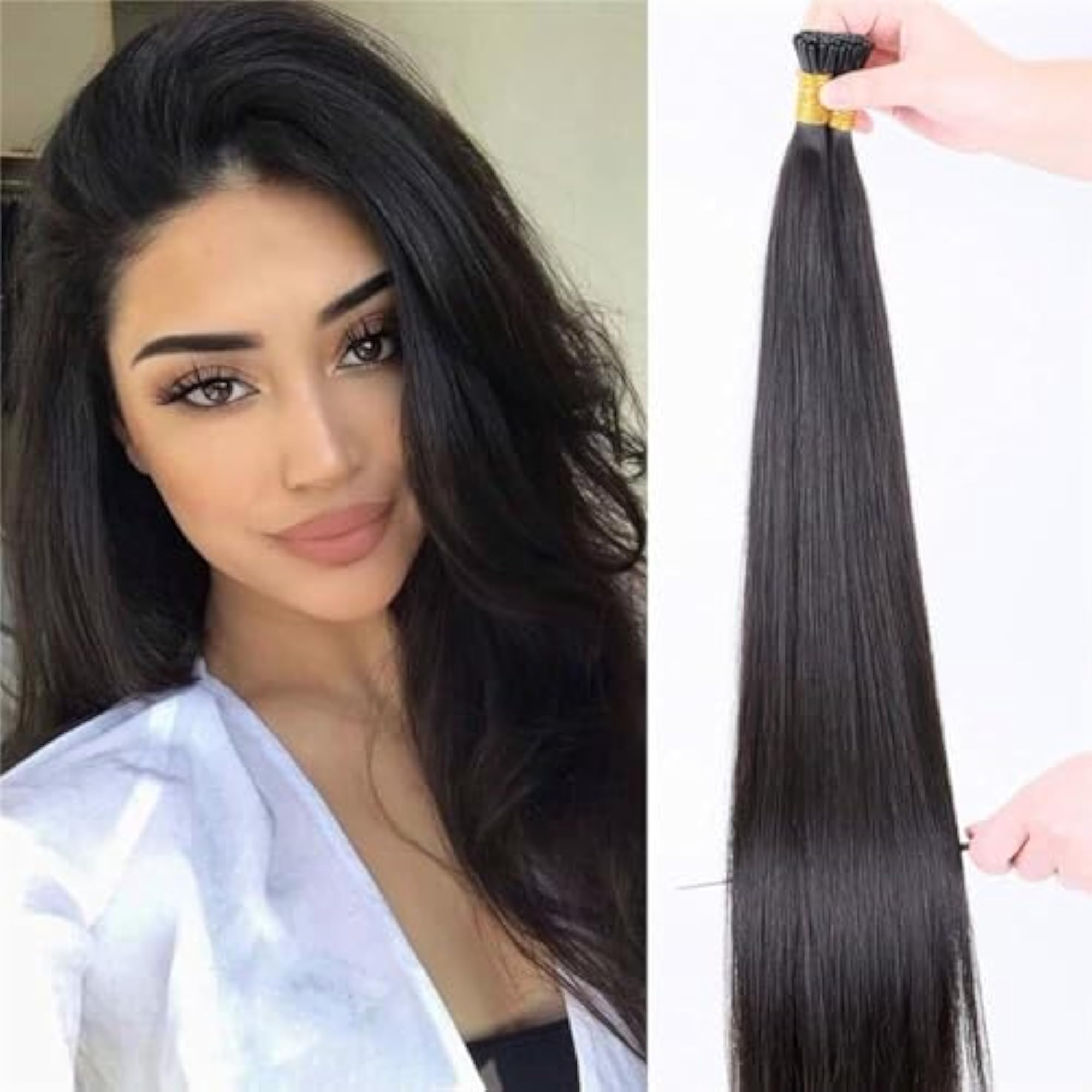 Remy I-Tip Permanent Hair Extensions Stick Tip