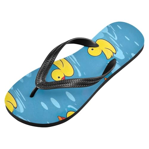 Cute Yellow Duck Beach Summer Casual Flip Flop Sandals Non-Slip Quick Dry for Women Men 214B3397