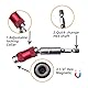 Oiieco 2 Stück Magnetischer Bithalter Drehung Verlängerungs Flexibler Bithalter 1/4 Zoll Sechskantschaft Schnellwechsel Schwenkbarer, 91mm und 145mm (Rot)