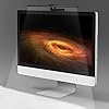 Quntis ScreenBar oogbescherming USB LED-lamp voor computermonitor, dimbare kleuren instelbare bureaulamp zonder schittering, flikkeren, ruimtebesparend kantoor, werklamp, leeslamp, zwart