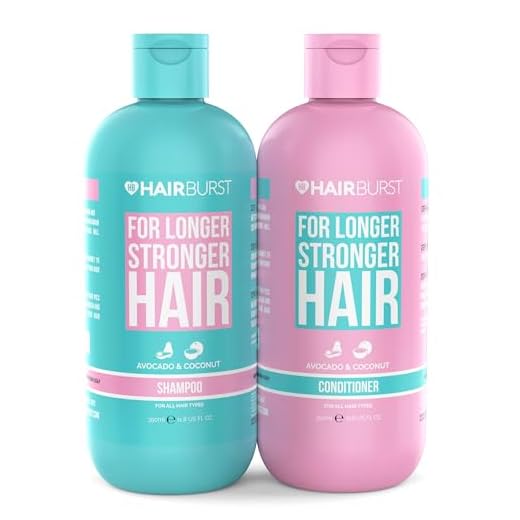 HAIR BURST Shampoo und Conditioner Set für Längeres und Stärkeres Haar mit Natürliche Wirkstoffe – Haarwachstum beschleunigen und Haarausfall vermeiden – Ohne SLS und Parabene (2 x 350ml)