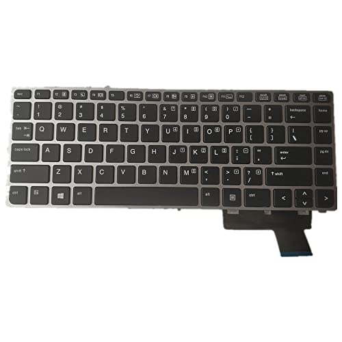 Clavier HP EliteBook Folio 9470m Noir de remplacement QWERTY US