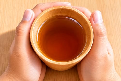 Image of Indian Kino Tree Vijaysar Tumbler | Ayurvedic Wooden Glass for Diabetes Care & Joint Support | Natural Herbal Cup (Large)