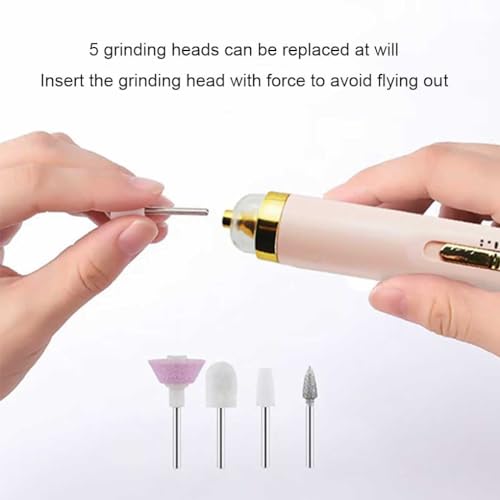 家庭用スパ 5-in-1 ネイルグラインダー足の爪プロフェッショナル充電式電動研磨サンディングツールサンダーハンドツールペディキュア