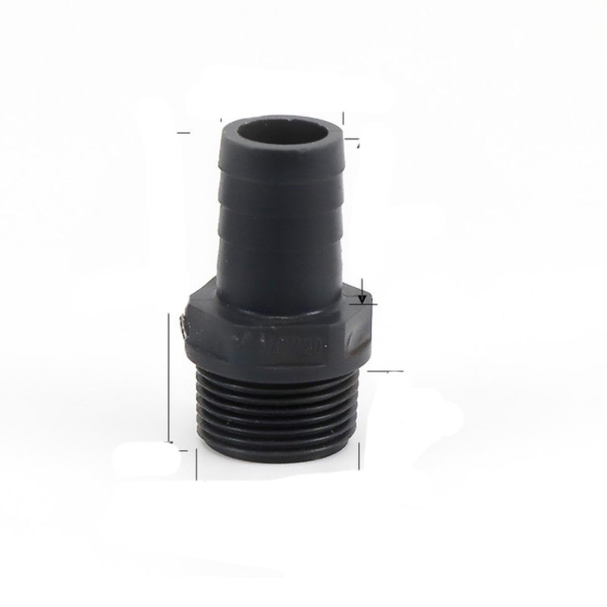 1~20 Pezzi 1/2"-1" Filettatura Maschio A 8-30mm PVC Pagoda Connettore Tubo Flessibile Connettori Rapidi Acquario Giardino Irrigazione Raccordi per Tubi dell'Acqua-1 Pollice A 20mm,20Pcs