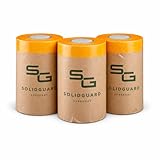 SG Solidguard Abdeckpapier mit selbstklebendem Abdeckband 3 Rollen 15cm x 20m– Profi Abdecksystem für Lackieren, Sprühen & Fenster abkleben – 30 cm x 20 m & 15 cm x 20 m, UV-beständig, 30 Tage