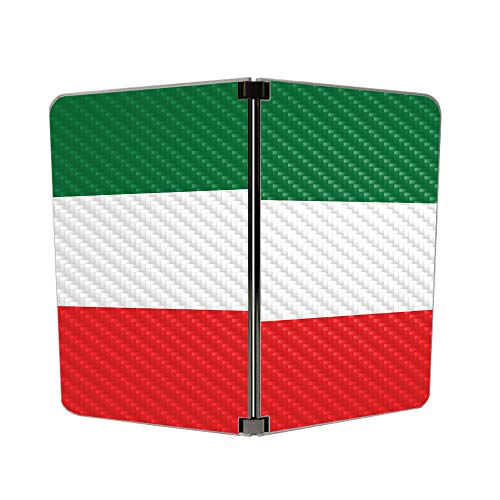 Image of MIGHTY SKINS MightySkins Carbon Fiber Skin for Microsoft Surface Duo - Italian Flag | Protective, Durable Textured Carbon Fiber Finish | Easy to Apply, Remove, and Change Styles | Made in The USA
