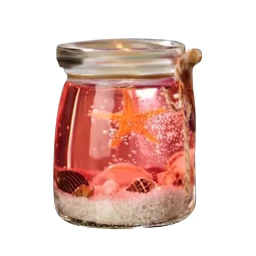 Candela profumata, candela profumata,Candela gel a tema mare | Deodorante per la casa, candele in barattolo per aromaterapia per creare un'atmosfera rilassante