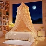 ❖ Ciel à double couche – Deux couches pour créer un excellent espace pour votre enfant, respirant, anti-moustique. Tandis que les crochets surdimensionnés maintiennent l'auvent bien en place. Et le design décoratif à volants crée une ambiance royale de conte de fées que chaque petite fille adorera.