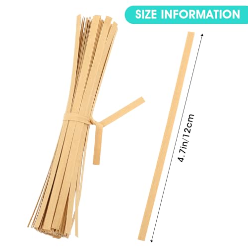 Teaaha 1000 PCS 4.7" Paper Twist Ties Reusable Bag Tie Wires Foil Ties Friendly Treat Bags Coffee Bags Snacks Cake Pops Party Favors - Image 2
