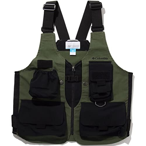 コロンビア Columbia グリーンパインズベスト PM0085 347 サプラスグリーン アウトドア 撥水 キャンプ フェス 収納 多目的 メンズ