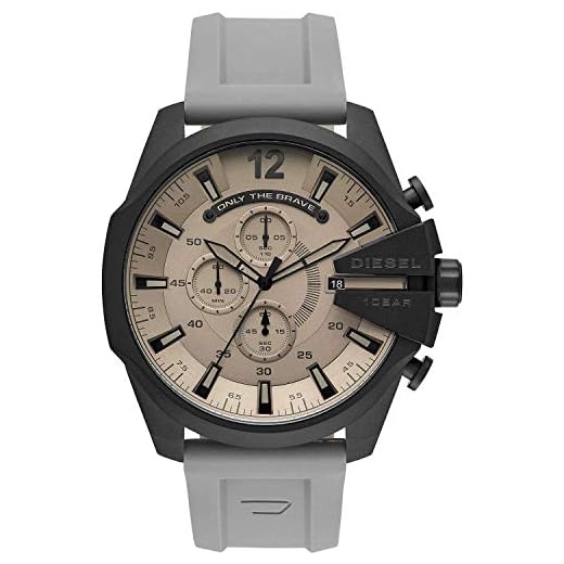 Diesel Reloj Analógico para Hombre de Cuarzo con Correa en Silicona DZ4496