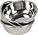 2 Quart Stainless Steel Round Mixing Bowl, 4 Pack Kitchen Cooking Prep Bowls