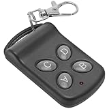WOONEKY Telecomando Garage Pulsanti Wireless Key Fob Portachiavi Leggero per Porte Garage e Serrande Controllo Facile Fili