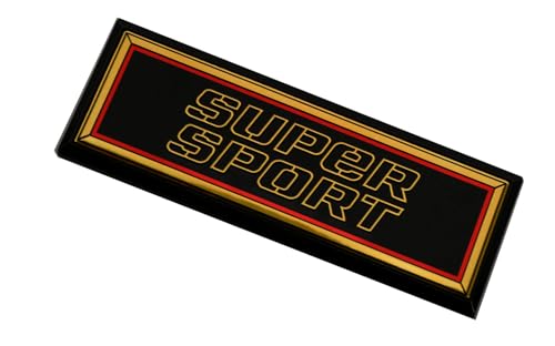 Image of 1pc New Super Sport Dash Emblem 3D Badge Replacement for 81-87 El Camino 83-88 Monte Carlo SS (Gold)