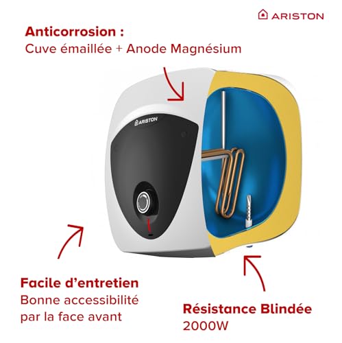 Chauffe eau électrique blindée ANDRIS LUX 30 sur évier ARSITON 3100326 - vue 4