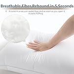CozyLux Pillows Queen Size Set of 2, Hotel Quality Bed Pillows for Sleeping 2 Pack, Cooling Pillows for Side Back and Stomach Sleepers, Down Alternative Luxury Soft Supportive Fluffy Pillows (18x28) - Image 4