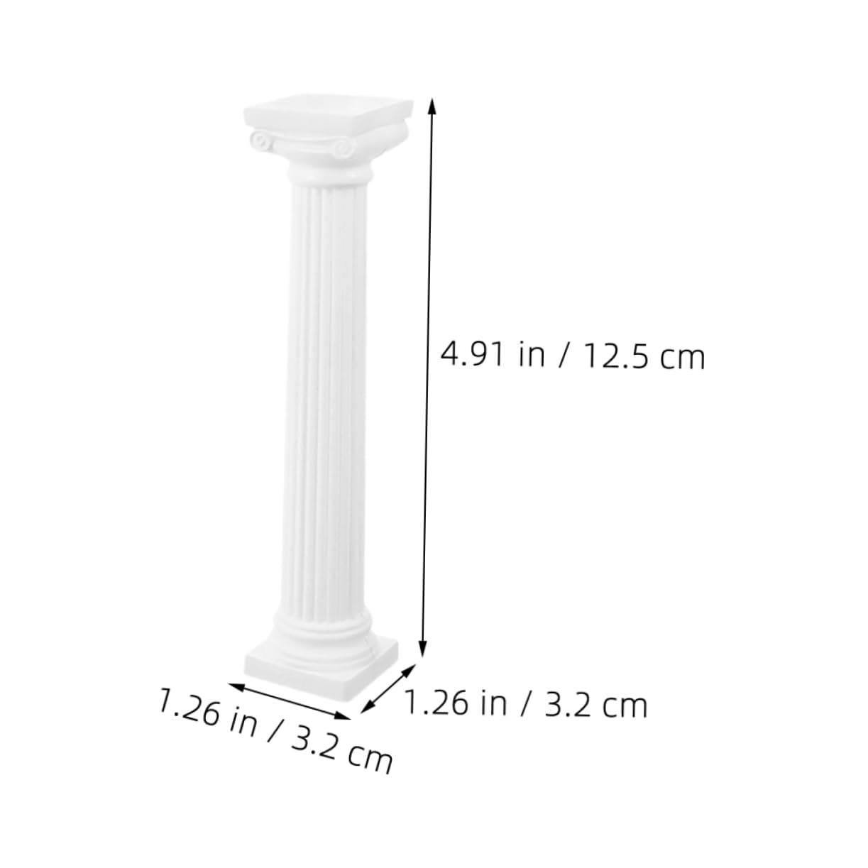 BESPORTBLE 12Pcs Roman Column Decor Realistic Pillar Statues for Wedding Table DIY Crafts Home Aquarium Decoration Versatile Farmhouse Candle Holders