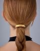 PAVOI 14K Yellow Gold Plated Arch Waterproof Chunky Metal Hair Band Ponytail Holders for Women - Stainless Steel Statement Cuff Fashion Accessories - Stretchy Gold Hair Ties #1