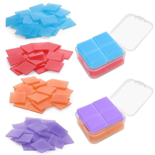 80 Stück Diamond Painting Stift Kleber,4 Farben, DIY Malerei Kleber Ton Set, bunte Malerei Ton Wachs für Stickerei Zubehör Diamond Painting (Blau, Rot, Lila, Orange)