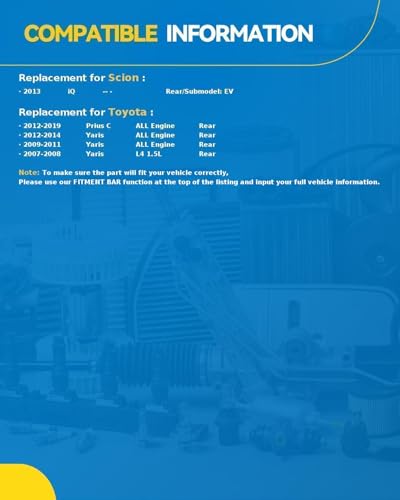 Image of PHILTOP 512370 x1 Rear Wheel Bearing Hub Assembly for Toyota Yaris
