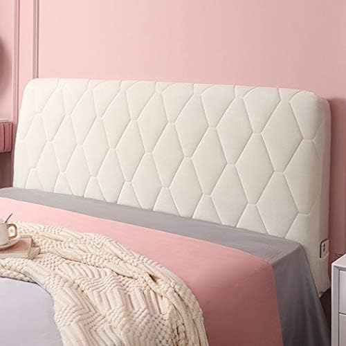 HOME MEIRONG Headboard Slipcover for Twin Queen Full California King Size Beds, Velvet Padded Dustproof Quilted Bed Head Covers