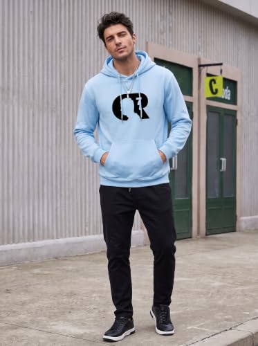 Image of More & More HOODMASTER Men's Cotton Hoodie Sweatshirt with Pockets Full Sleeves Regular Fit Solid Pattern Hooded Neck and Standard Length | Men Cotton Hoodie