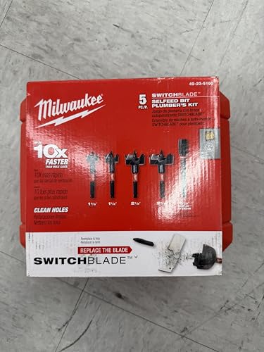 Self-Feed Drill Bit Set, 5 Pc