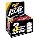 Meguiar's Smooth Surface Clay Bars - Clay Bar Kit for Car Detailing - Cost-Effective Automotive Detailing Clay Bars for Smooth Surface, Glass, Chrome and Fiberglass - 3 Pack / 150 g