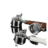Sitko do kawy 51 mm, z podwójną wylewką, kompatybilny z Delonghi EC680 EC685, akcesoria do ekspresu do espresso, zapasowy kosz filtrujący, narzędzia baristy (Dark Grey, pojemność 8-10 g (1 szt.)