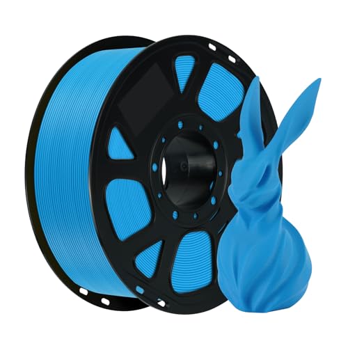 Image of Kingroon PLA Filament 1.75mm, 1kg Spool (2.2lbs), + /- 0.02mm Tolerance, Smooth 3D Printing Filament, Fits for Most FDM 3D Printers, Cyan
