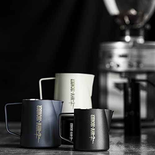 MHW-3BOMBER Espresso Milk Frothing Pitcher Steaming Pitcher Stainless Steel Milk Coffee Cappuccino Latte Art Barista Cup 16.9oz/500ml (Sanding) P5135S - Thumbnail 7