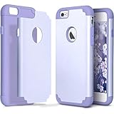 ULAK iPhone 6 Plus Case, iPhone 6S Plus Case,Thin Dual Layer Soft Silicone Skin Hard Back Cover Anti Scratches Bumper Protective Case for Apple iPhone 6 Plus/6S Plus 5.5 inch - Lavender