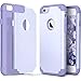 ULAK iPhone 6 Plus Case, iPhone 6S Plus Case,Thin Dual Layer Soft Silicone Skin Hard Back Cover Anti Scratches Bumper Protective Case for Apple iPhone 6 Plus/6S Plus 5.5 inch - Lavender