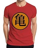 Roshi's Gym Son Goku Anime Fan Manga Otaku Japonés Streetwear Hombre Camiseta, rojo, XXL