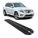 OMAC Seitenschweller Trittbretter Schweller kompatibel mit Mercedes GLK X204 2010-15 Alu Schwarz
