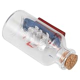 SHINEOFI Segelschiff Miniatur Driftflasche aus Glas Kunstvolles Kreuzfahrtschiff Modell Handgefertigte Maritime Tischdekoration Elegantes Wohnaccessoire mit Meeresambiente Einzigartiges