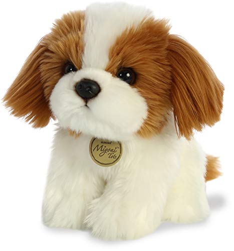 Linda Pelúcia do Cachorro da Raça Shih Tzu Série Miyoni 18cms x 20cms