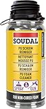 Soudal PU-Schaum-Reiniger, 150 ml - sprühbares Reinigungsmittel auf Acetonbasis speziell für die effiziente Reinigung von Schaumpistolen sowie zum Entfernen von ungehärteten Schaumresten