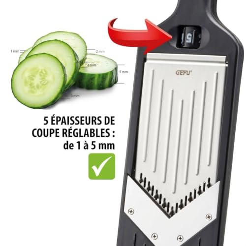 Gefu 50441 Rabot julienne, Argent/Noir – vue 4